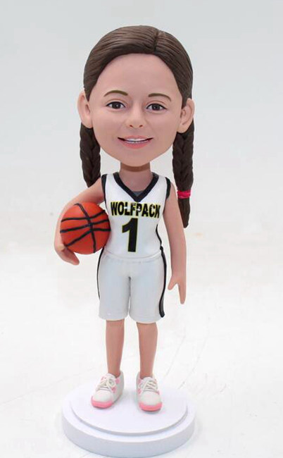 Custom bobblehead basketball girl - Click Image to Close