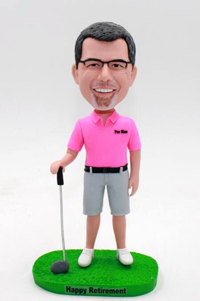 custom golfer bobblehead - Best retirement gift - Click Image to Close