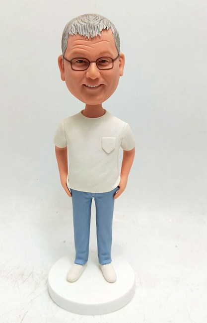 Personalised male bobblehead doll - Click Image to Close