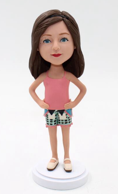Custom bobbleheads - Casual Girl doll - Click Image to Close