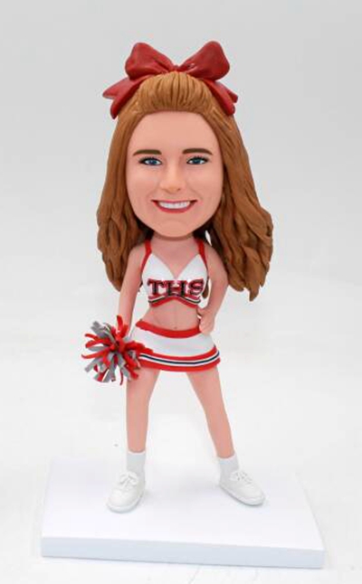 Custom bobbleheads doll -Cheer leader - Click Image to Close