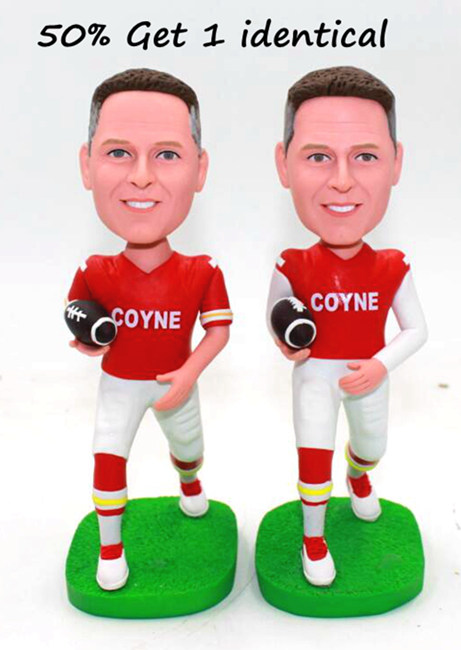 Personalized bobbleheads doll-Football player - Click Image to Close