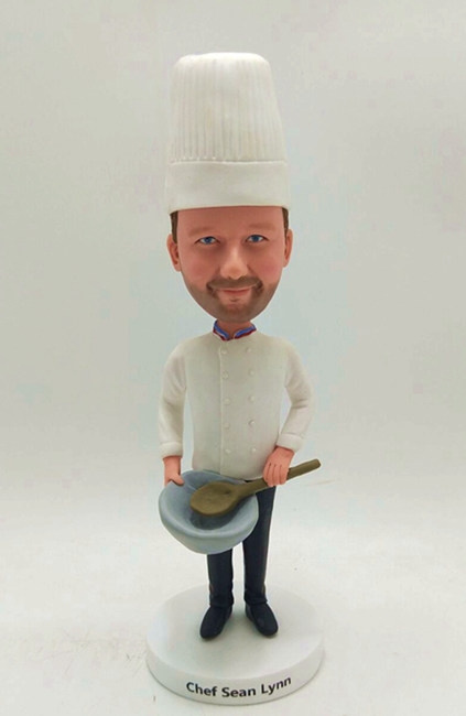 Chef custom bobblehead doll - Click Image to Close