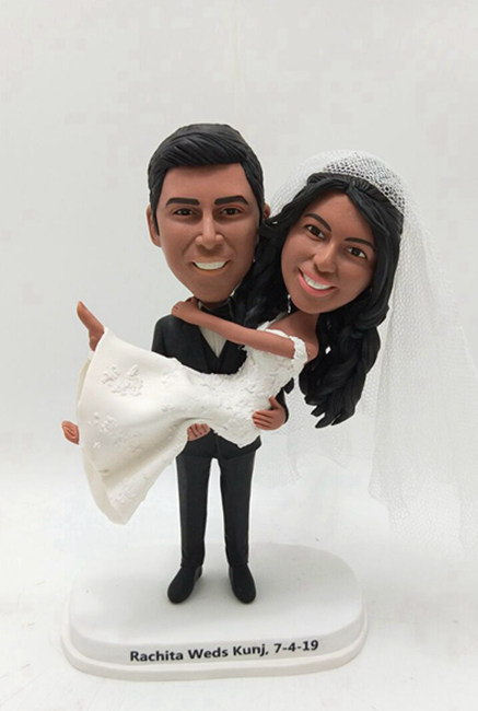 Custom bobbleheads -Indian couple - Click Image to Close