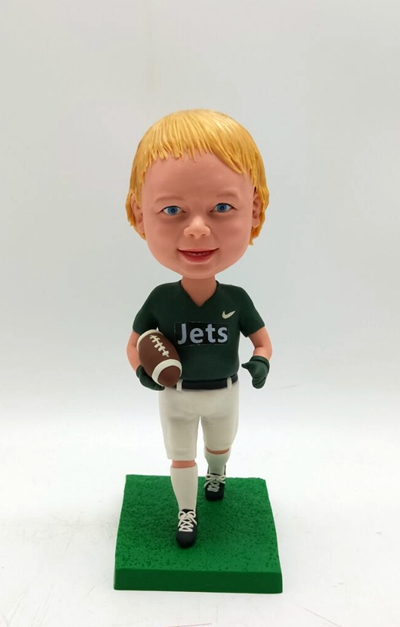 Custom bobblehdad with football - Click Image to Close