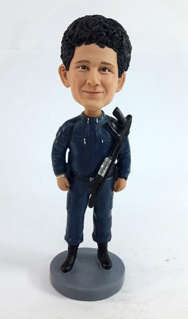 Custom Police Officer Bobblehead - Click Image to Close