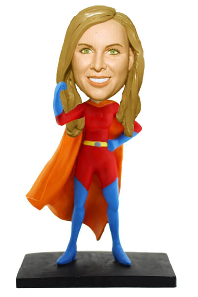 Super Mon super Lady custom bobble heads - Click Image to Close