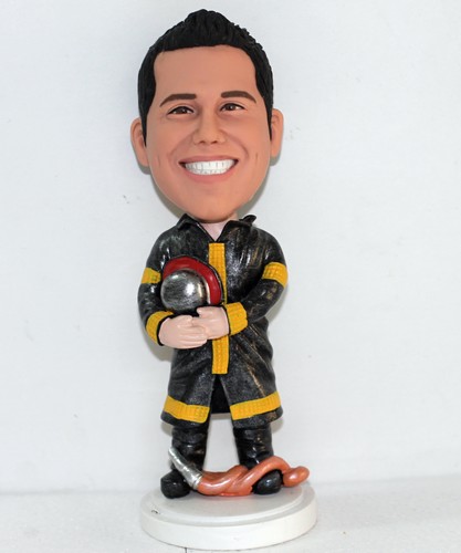 Firefighter custom bobbleheads - Click Image to Close