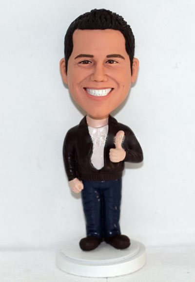 Thumbs-up custom bobbleheads - Click Image to Close