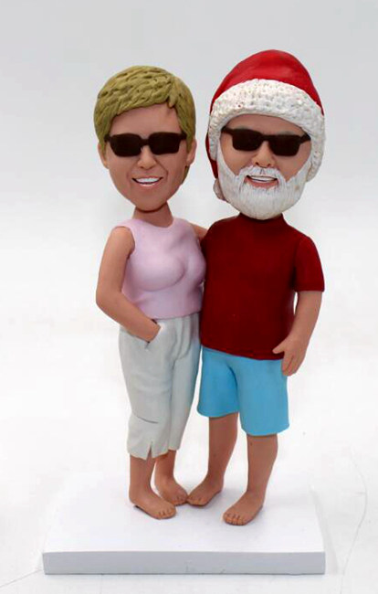 Anniversary gift for Old Couple Bobbleheads - Click Image to Close