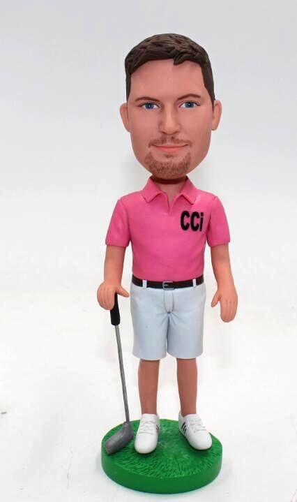 custom golf bobblehead - Click Image to Close