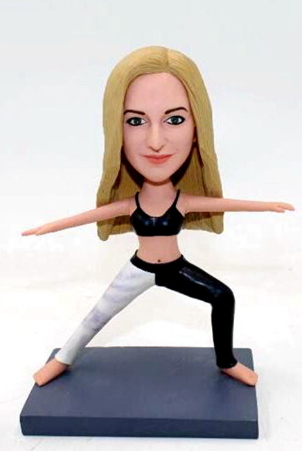 Yoga custom bobbleheads - Click Image to Close