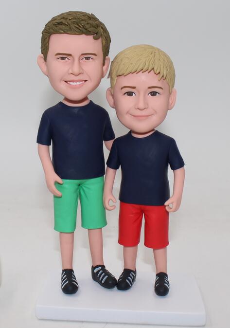 Two brothers custom bobblehead dolls - Click Image to Close