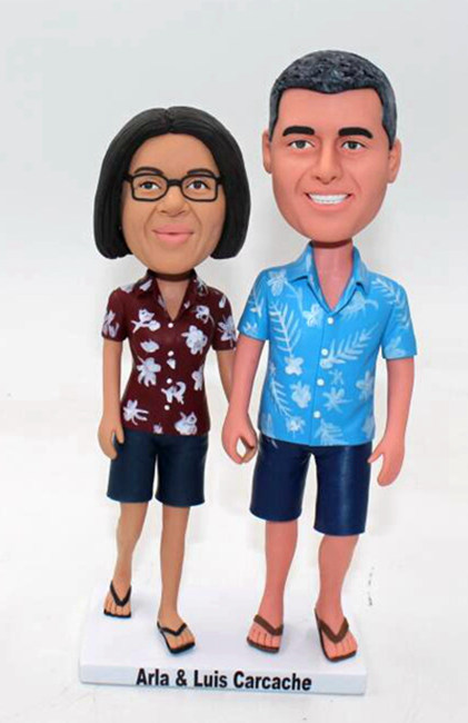 Hawaii Couple Bobbleheads - Click Image to Close