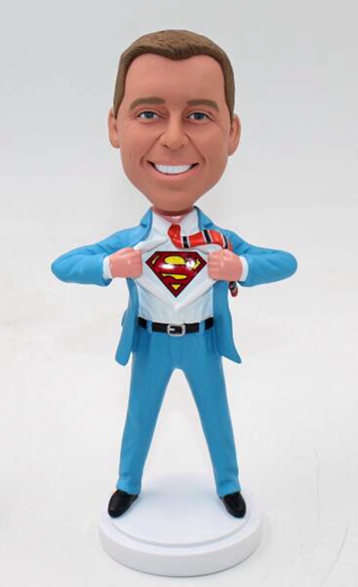 Super dad super boss transform bobblehead doll - Click Image to Close