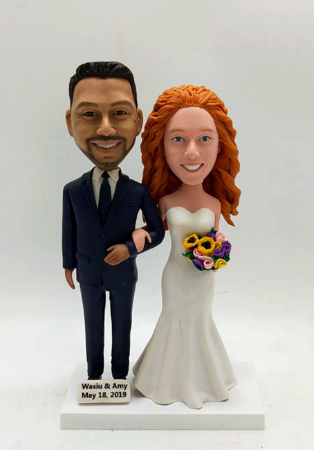 Personalized wedding cake topper - Click Image to Close