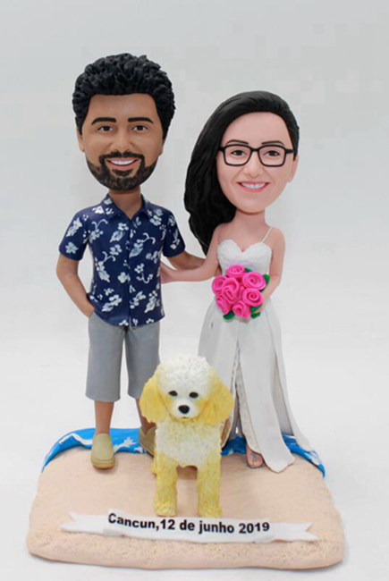 Personalized wedding cake topper - Click Image to Close
