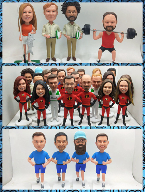 Custom bobbleheads dolls-Christmas gifts for team - Click Image to Close