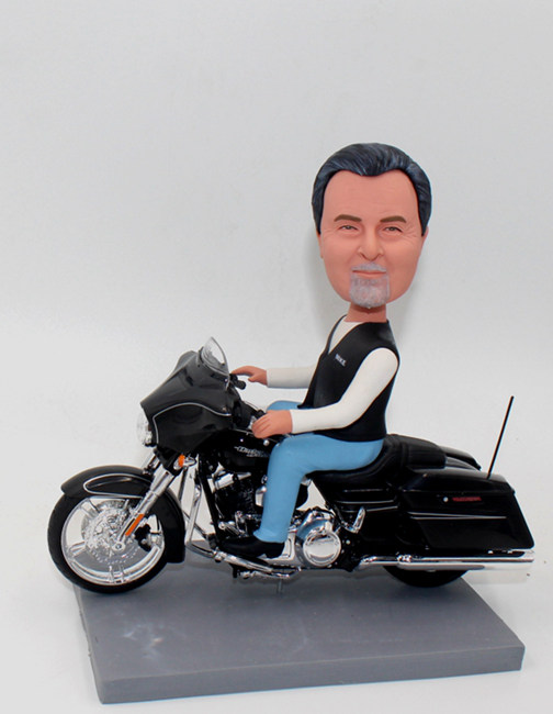 Custom bobbleheads with motorcycle - Click Image to Close