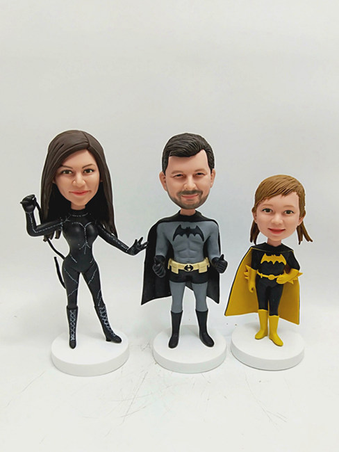 Make Your Own Bobbleheads for A Family of Three - Click Image to Close