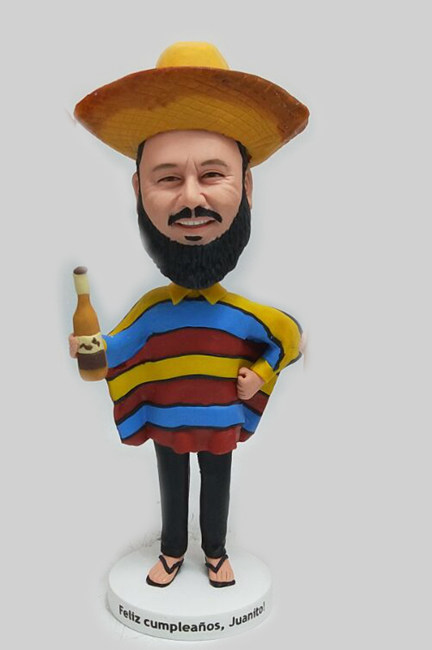 Custom Mexican bobblehead doll - Click Image to Close