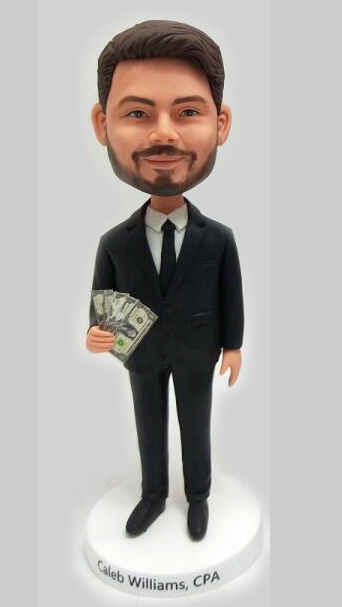 Boss money in hand bobbleheads - Click Image to Close