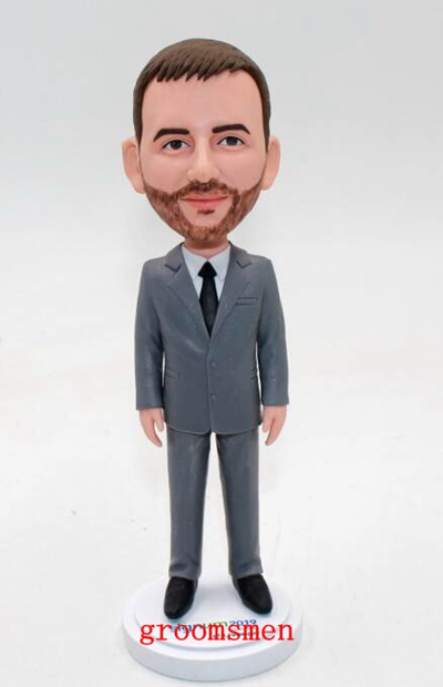 Personalized Bobbleheads doll-gift for groomsmen - Click Image to Close