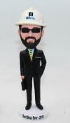 Custom bobblehead with hard helmet