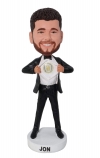 0Custom bobblehead gift for groomsmen with shirt open
