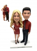 Custom couple bobblehead anniversary gift for boyfriend