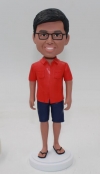 custom bobblehead casual man