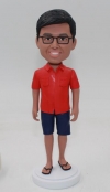 custom bobblehead casual man