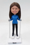 Skiing custom bobbleheads doll