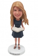 Custom Wedding Officiant Bobblehead with Bible– Personalized Minister Gift