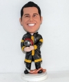 Firefighter custom bobbleheads