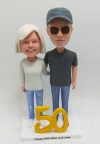 Custom happy 50th anniversary bobblehead