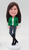 Custom bobblehead doll Casual girl