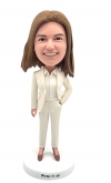 Custom Businesswoman Bobblehead Personalized Professional Lady Figurine