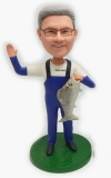 Custom Fishing man bobblehead