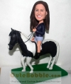 Custom bobblehead Riding a horse