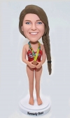 Custom bobbleheads- female swimmer