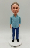 Personalized bobblehead doll-Male in casual