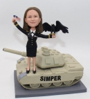 Custom US female soldier with Tank