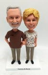 Custom couple bobblehead 50th anniversary gift