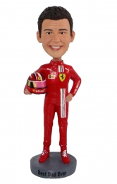 Racing car driver bobblehead Custom Christmas gift for man