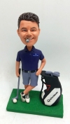 Custom golf player with cigar