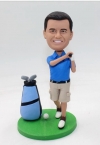 Personalized golfer bobblehead doll