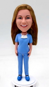 Custom bobblehead doll female doctor