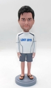 Custom bobblehead-Man in casual