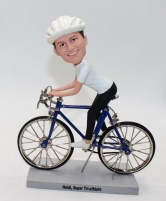 custom bobblehead dolls - cyclist